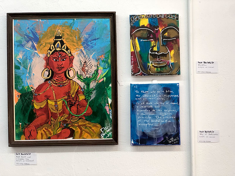 Part of Dale Berkebile's first Art Show Exhibit