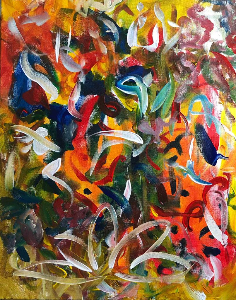 Intuitive Art Dale Berkebile created on World Art Day