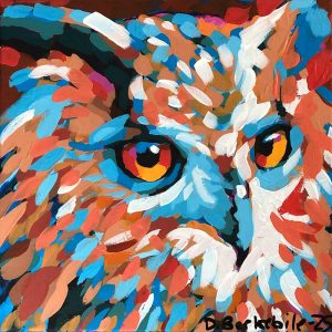Wise Owl painting