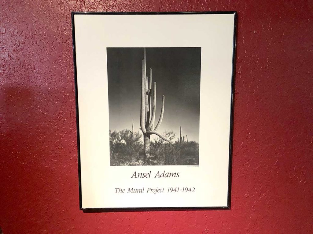 Ansel Adams wall decor.
