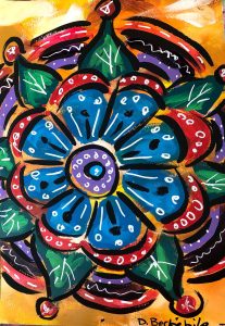 Mandala painting by Dale Berkebile