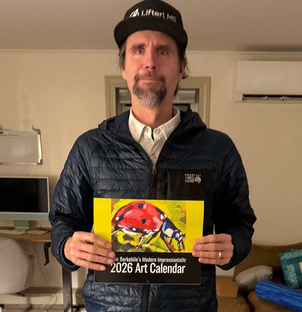 Chris Badgett of LifterLMS bought and loves Dale Berkebile's 2026 Modern Impressionistic Art Calendar